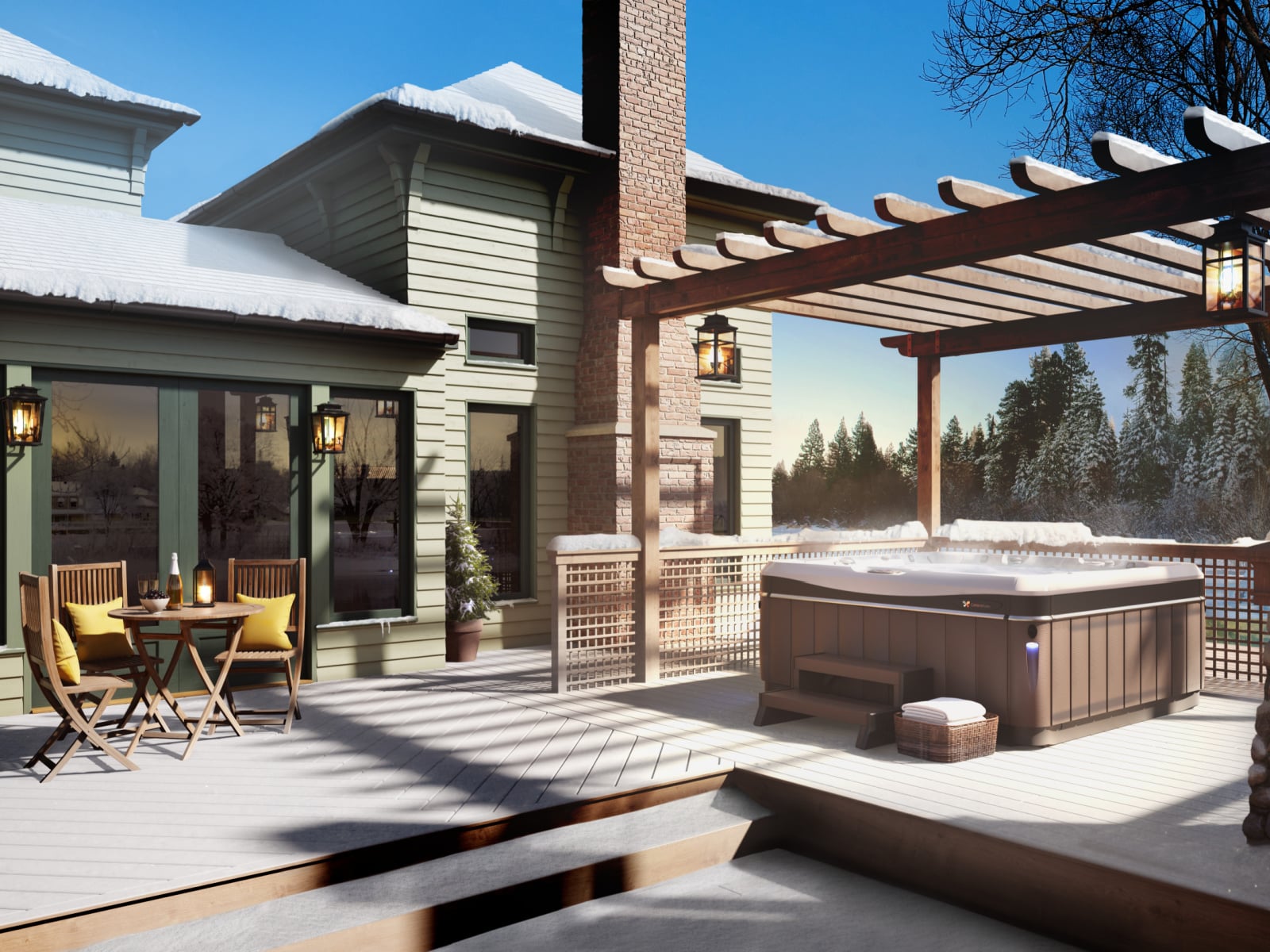 lower utility bills with a hot tub